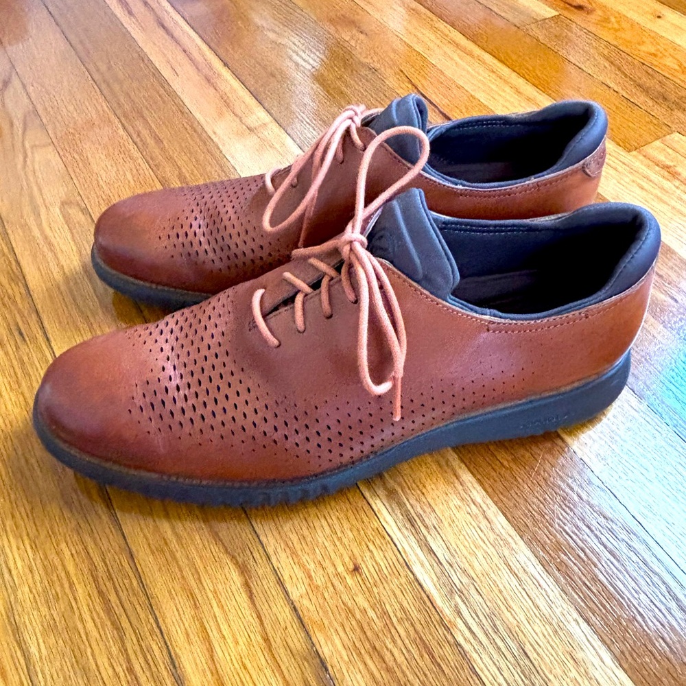 Cole Haan leather zerograph loafers